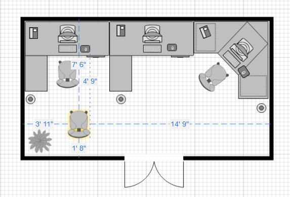 Positioning elements using guides